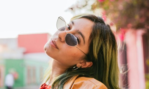 a person wearing sunglasses